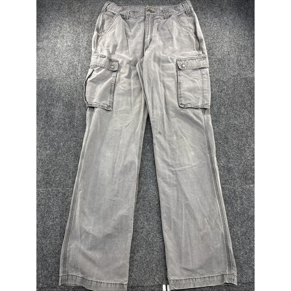 Carhartt 100272 Rugged Cargo Pants Men’s 33x36 Gravel Gray Relaxed Fit